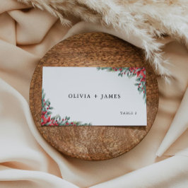 クリスマス結婚の座席表テンプレート エンクロージャーカード