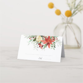クリスマス結婚の折り畳み座席表 プレイスカード