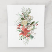 クリスマス結婚の折り畳み座席表 プレイスカード (内部開封)