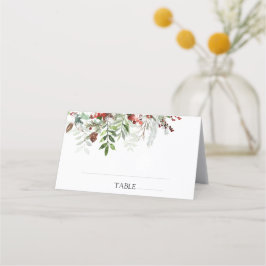 クリスマス結婚の折り畳み座席表 プレイスカード