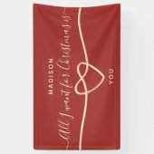 クリスマス結婚の提案 横断幕 (縦)