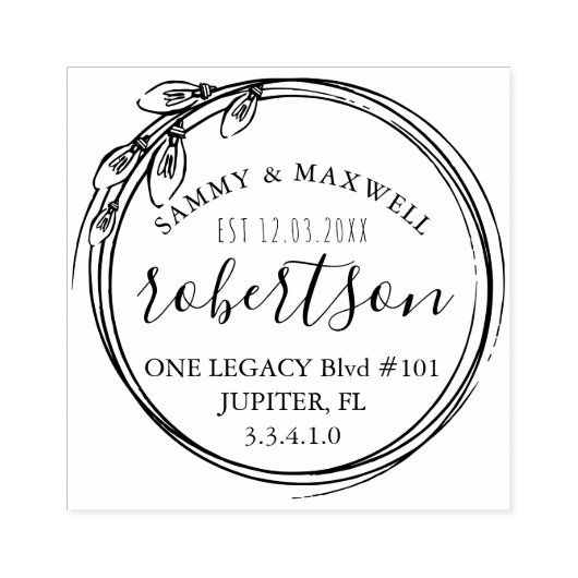 クリスマス結婚の文房具切手 ラバースタンプ (インプリント)