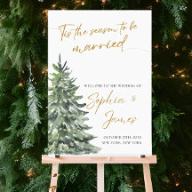 クリスマス結婚の歓迎サイン