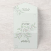 クリスマス結婚の海の星が一斉に輝く オールインワン招待状 (外側)