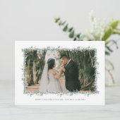 クリスマス結婚の発表写真カード シーズンカード (スタンド正面)