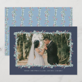 クリスマス結婚の発表写真カード シーズンカード