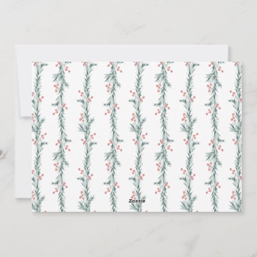 クリスマス結婚の発表写真カード シーズンカード (裏面)