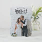 クリスマス結婚の発表写真カード シーズンカード (スタンド正面)