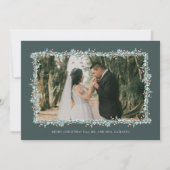 クリスマス結婚の発表写真カード シーズンカード (正面)