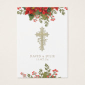 クリスマス結婚の祈りの言葉追悼の聖札 (正面)