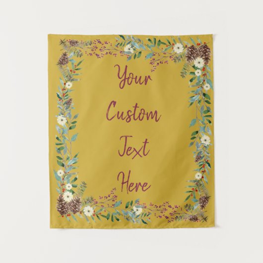 クリスマス結婚の背景、披露宴フォトブース タペストリー (正面)