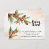 クリスマス結婚の表示ブライダルシャワー エンクロージャーカード (正面/裏面)