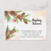 クリスマス結婚の表示ブライダルシャワー エンクロージャーカード (正面)