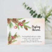 クリスマス結婚の表示ブライダルシャワー エンクロージャーカード (スタンド正面)