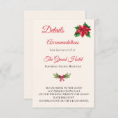 クリスマス結婚の詳細エンクロージャカード エンクロージャーカード (正面/裏面)