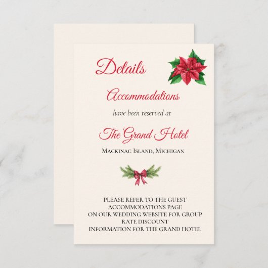 クリスマス結婚の詳細エンクロージャカード エンクロージャーカード (正面/裏面)