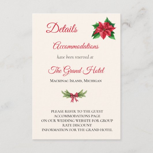 クリスマス結婚の詳細エンクロージャカード エンクロージャーカード (正面)