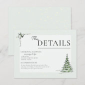 クリスマス結婚の詳細カード シーズンカード (正面/裏面)