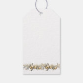 クリスマス結婚の鐘とホリーの好意 ギフトタグ (裏面)