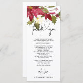 クリスマス結婚の飾り付け、感謝の意 メニュー (正面/裏面)