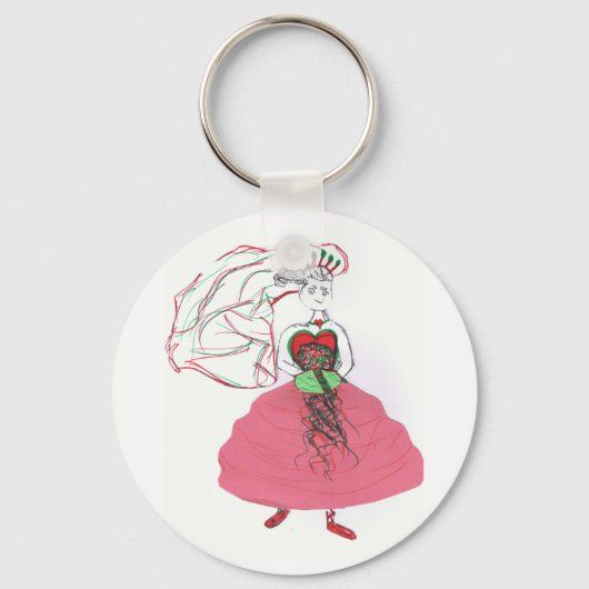 クリスマス結婚の キーホルダー (正面)