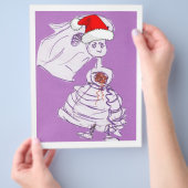 クリスマス結婚の チラシ (手)