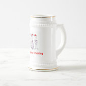 クリスマス結婚の ビールジョッキ (正面右)