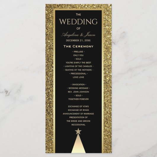 クリスマス結婚の プログラム (正面)