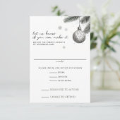 クリスマス結婚の 出欠カード (スタンド正面)