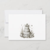 クリスマス結婚の 出欠カード (裏面)