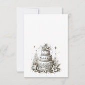 クリスマス結婚の 出欠カード (裏面)