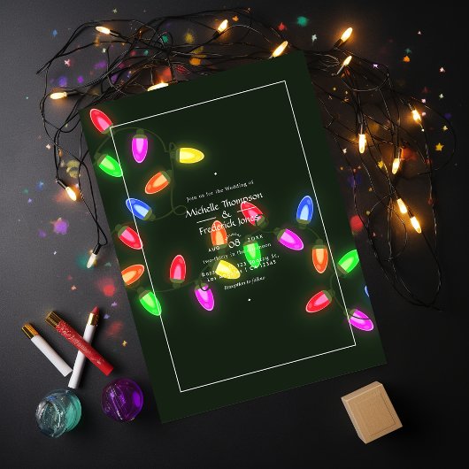 クリスマス結婚の 招待状