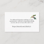 クリスマス結婚シーズンのウェブサイトQRコード エンクロージャーカード (裏面)