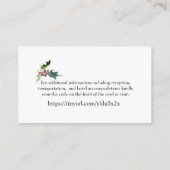 クリスマス結婚シーズンのウェブサイトQRコード エンクロージャーカード (裏面)