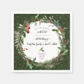 クリスマス結婚シーズン2ナプキン スタンダードカクテルナプキン (正面)