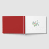 クリスマス結婚ズゲストブックウォーターカラーボタニカル ゲストブック (全面)