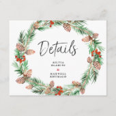 クリスマス結婚ズゲスト詳細エンクロージャ エンクロージャーカード (正面)