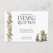 クリスマス結婚ズゴールデンホリーベル披露宴 エンクロージャーカード (正面)