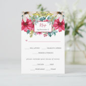 クリスマス結婚フローラ |食事の選択 出欠カード (スタンド正面)