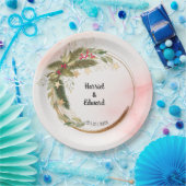 クリスマス結婚ブライダルウェディングレセプション紙P ペーパープレート (パーティー)