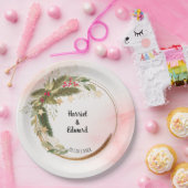 クリスマス結婚ブライダルウェディングレセプション紙P ペーパープレート (パーティー)