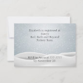 クリスマス結婚ブライダルシャワー 招待状 (裏面)