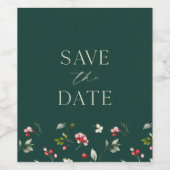 クリスマス結婚ワインボトルラベル ワインラベル (シングルラベル)