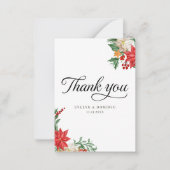 クリスマス結婚休暇の予算 ノートカード (正面)