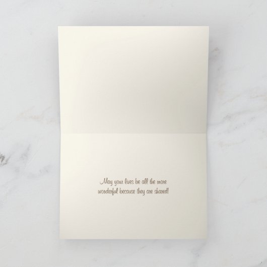 クリスマス結婚式おめでとう シーズンカード (内部)