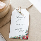 クリスマス結婚式の引き出物ラベルテンプレート、 ギフトタグ