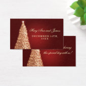 クリスマス結婚式の引き出物ラベル金ゴールド赤 (デスク)