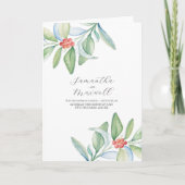 クリスマス結婚式パンフレットを折り畳み プログラム (正面)