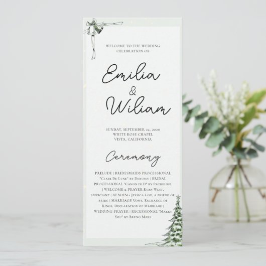 クリスマス結婚式プログラム (スタンド正面)