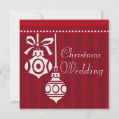 クリスマス結婚式招待状カード 招待状 (裏面)